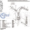 Ideal Standard Kingston Dual Control 1 Taphole Bidet Mixer Tap Spares