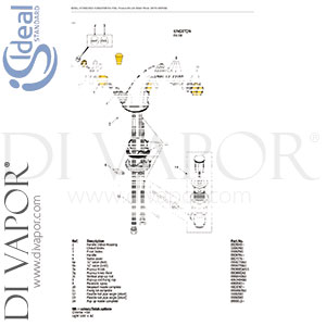 Ideal Standard E6118AA Kingston Bidet Mixer Rim Mounted Piel Bathroom Tap Spare Parts