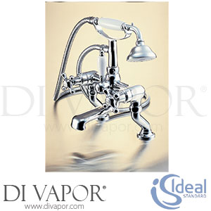 Ideal Standard E6125AA Kingston Dual Control Two Taphole Bath Shower Mixer with Shower Kit Spare Parts