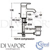 Ideal Standard E6396AA Mixer Spare Diagram