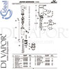 Ideal Standard E6405AA Mixer Spare Tech Diagram