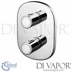 Ideal Standard E6410AA Jasper Morrison Faceplate with Handles for A3969NU Trevi TT Shower Valve Spare Parts