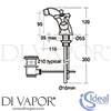 Ideal Standard E6825AA Mixer Spare Diagram