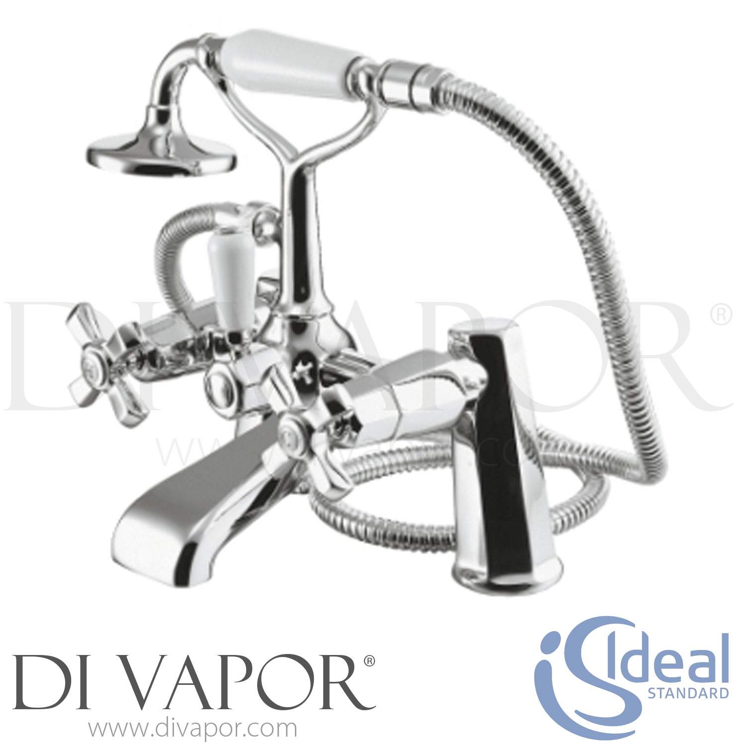 Ideal Standard E6835AA Plaza Dual Control Two Taphole Bath Shower Mixer