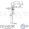 Ideal Standard E6870AA Mixer Spare Diagram