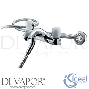 E6920aa Waterways Std Dual Control Two Taphole Standard Bath Shower Mixer With Spout Outlet Diverter Complete With Shower Kit - No Handles Finish : All Finishes