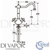 Ideal Standard E9161AA Mixer Spare Diagram