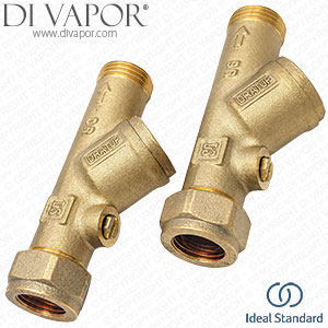 Ideal Standard E960613NU Check Valve Flow Regulator Filter Isolator Pair E922535NU11 x 2