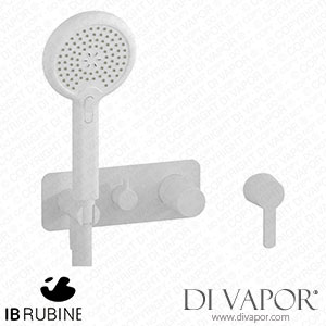 IB Rubinetti EAA314BO Taaac Exposed Parts for Manual Wall Mixer with Three Ways Diverter and Shower Kit Spare Parts