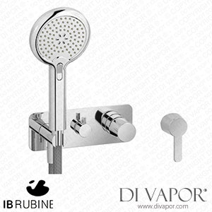 IB Rubinetti EAA314CC Taaac Exposed Parts for Manual Wall Mixer with Three Ways Diverter and Shower Kit Spare Parts
