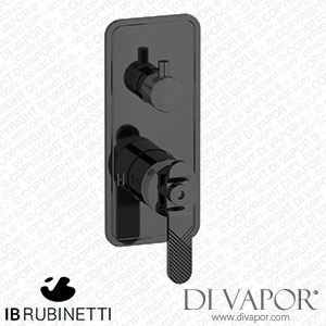 IB Rubinetti EB2310CF Bold Exposed Parts for Manual Wall Mixer with Two Ways Diverter Spare Parts
