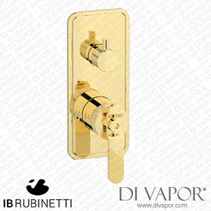 IB Rubinetti EB2310II Bold Exposed Parts for Manual Wall Mixer with Two Ways Diverter Spare Parts