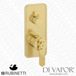IB Rubinetti EB2310IS Bold Exposed Parts for Manual Wall Mixer with Two Ways Diverter Spare Parts