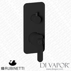 IB Rubinetti EB2310NP Bold Exposed Parts for Manual Wall Mixer with Two Ways Diverter Spare Parts