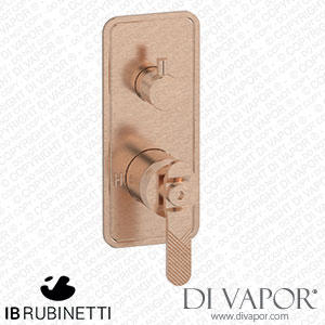 IB Rubinetti EB2312SR Bold Exposed Parts for Manual Wall Mixer with Three Ways Diverter Spare Parts