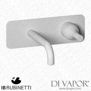 IB Rubinetti EBI206BO Batli? Wall Mounted Washbasin Mixer Complete with Drain Spare Parts