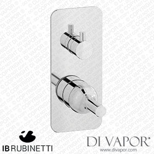 IB Rubinetti EBI310CC Batli? Exposed Parts for Manual Wall Mixer with Two Ways Diverter Spare Parts