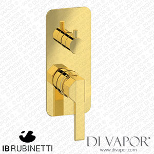 IB Rubinetti EBL310OO Belmondo + Belmondo Elle Exposed Parts for Manual Wall Mixer with Two Ways Diverter Spare Parts