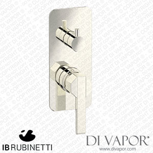 IB Rubinetti EBL310PL Belmondo + Belmondo Elle Exposed Parts for Manual Wall Mixer with Two Ways Diverter Spare Parts