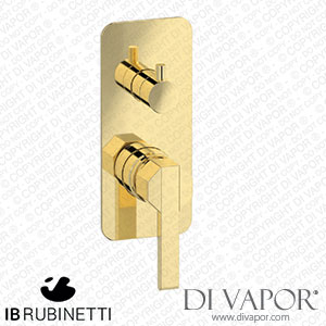 IB Rubinetti EBL312II Belmondo + Belmondo Elle Exposed Parts for Manual Wall Mixer with Three Ways Diverter Spare Parts