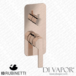 IB Rubinetti EBL312RS Belmondo + Belmondo Elle Exposed Parts for Manual Wall Mixer with Three Ways Diverter Spare Parts
