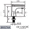 Bristan EBY 1 2 C Spares Diagram
