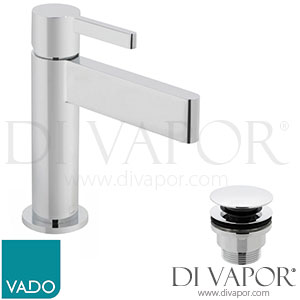 VADO EDI-100/CC-C/P Edit Mono Basin Mixer with Universal Waste Spare Parts