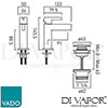 VADO EDI 100MCC CP Mixer Spare Parts Diagram