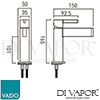 VADO EDI 100SB CP Mixer Spare Parts Diagram