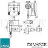 VADO EDI-130-K-CP Mixer Spare Parts Diagram