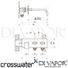Crosswater EE121WC Diagram