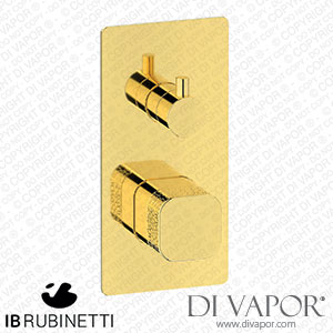 IB Rubinetti EEO310OO_2 Elio Exposed Parts for Two Way Shower Mixer with Coral Handle Hydroprogressive Cartridge Spare Parts