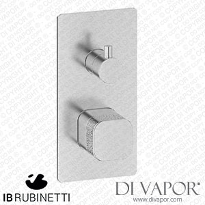 IB Rubinetti EEO310SS_2 Elio Exposed Parts for Two Way Shower Mixer with Coral Handle Hydroprogressive Cartridge Spare Parts
