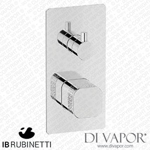 IB Rubinetti EEO312CC_2 Elio Exposed Parts for Three Way Shower Mixer with Coral Handle Hydroprogressive Cartridge Spare Parts