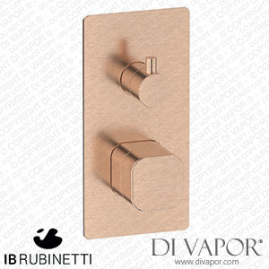 IB Rubinetti EEO312SR_1 Elio Exposed Parts for Three Way Shower Mixer with Plain Handle Hydroprogressive Cartridge Spare Parts