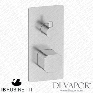 IB Rubinetti EEO312SS_1 Elio Exposed Parts for Three Way Shower Mixer with Plain Handle Hydroprogressive Cartridge Spare Parts