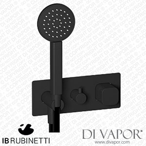 IB Rubinetti EEO314NP_1 Elio Exposed Parts for Three Way Shower Mixer with Plain Handle Complete with Shower Kit Hydroprogressive Cartridge Spare Parts