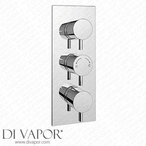 Cruze Triple Round Concealed Thermostatic Shower Valve with Diverter - Chrome - EG-AZ-38AR Spare Parts