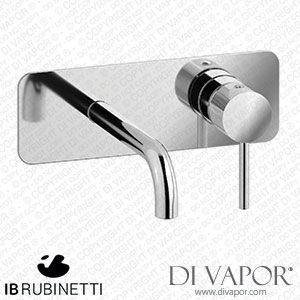 IB Rubinetti EID206CC Industria Wall Mounted Washbasin Mixer Complete with Drain Spare Parts