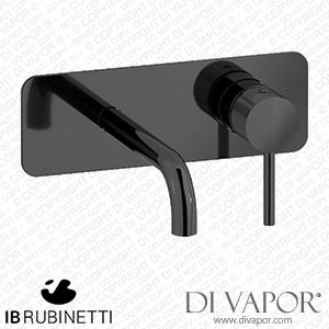 IB Rubinetti EID206CF Industria Wall Mounted Washbasin Mixer Complete with Drain Spare Parts