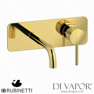 IB Rubinetti EID206OO Industria Wall Mounted Washbasin Mixer Complete with Drain Spare Parts