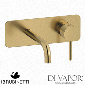 IB Rubinetti EID206OS Industria Wall Mounted Washbasin Mixer Complete with Drain Spare Parts