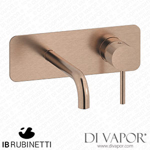 IB Rubinetti EID206SR Industria Wall Mounted Washbasin Mixer Complete with Drain Spare Parts