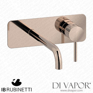 IB Rubinetti EID207RS Industria Wall Mounted Washbasin Mixer with Long Spout Complete with Drain Spare Parts