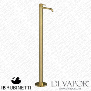 IB Rubinetti EID299ON Industria Monohole Freestanding Washbasin Mixer Complete with Drain Spare Parts