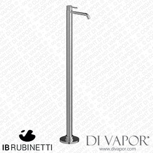 IB Rubinetti EID299SS Industria Monohole Freestanding Washbasin Mixer Complete with Drain Spare Parts