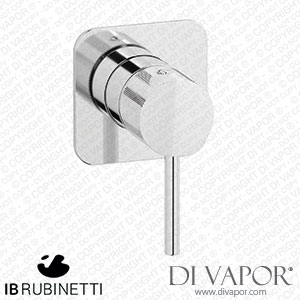 IB Rubinetti EID300CC Industria Exposed Parts for Manual Wall Mixer Spare Parts