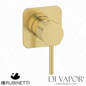 IB Rubinetti EID300IS Industria Exposed Parts for Manual Wall Mixer Spare Parts