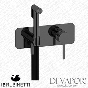 IB Rubinetti EID706CF Industria Exposed Parts for Bidet Spray Complete with Mixer Spare Parts