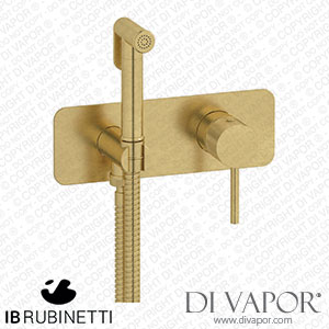IB Rubinetti EID706ON Industria Exposed Parts for Bidet Spray Complete with Mixer Spare Parts